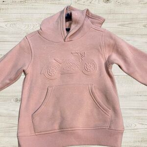Toddler Pink Hoodie with Embossed Design